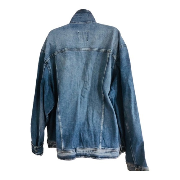 Rock & Republic Men’s Denim Zippered moto bomber jacket size 2XL brand new - Picture 8 of 16